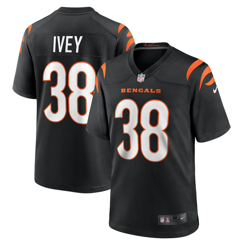 DJ Ivey Cincinnati Bengals Team Game Jersey - Black - Nike