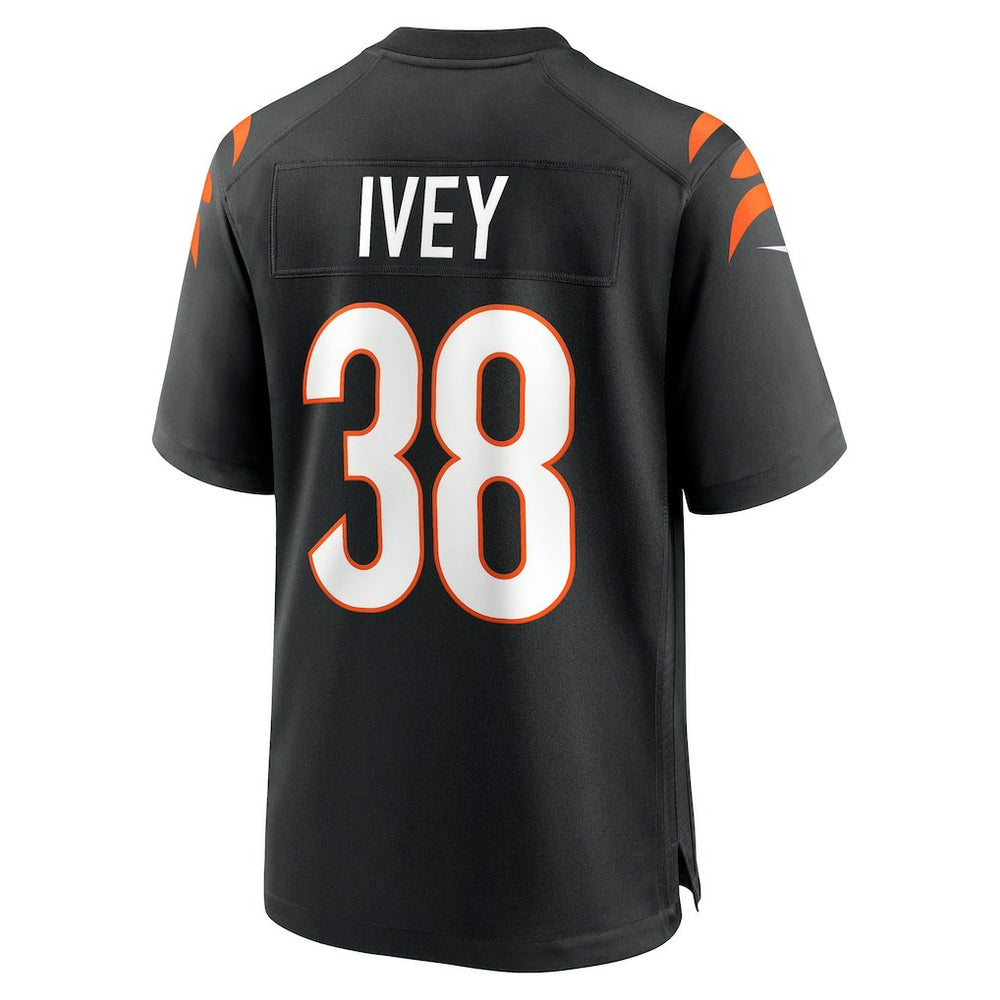 DJ Ivey Cincinnati Bengals Team Game Jersey - Black - Nike