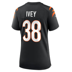 DJ Ivey Cincinnati Bengals Women's Team Game Jersey - Black - Nike