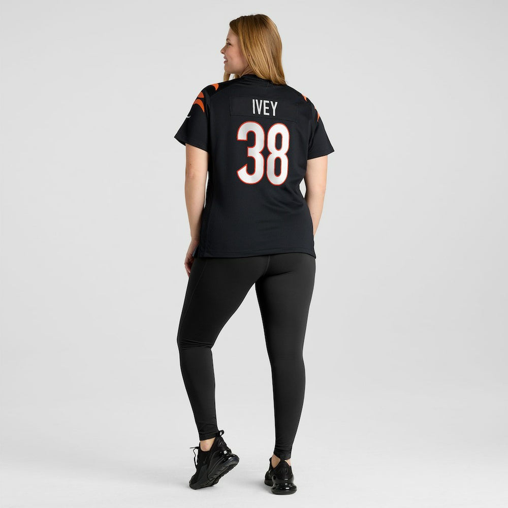 DJ Ivey Cincinnati Bengals Women's Team Game Jersey - Black - Nike