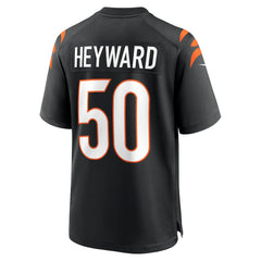 Shaka Heyward Cincinnati Bengals Team Game Jersey - Black - Nike