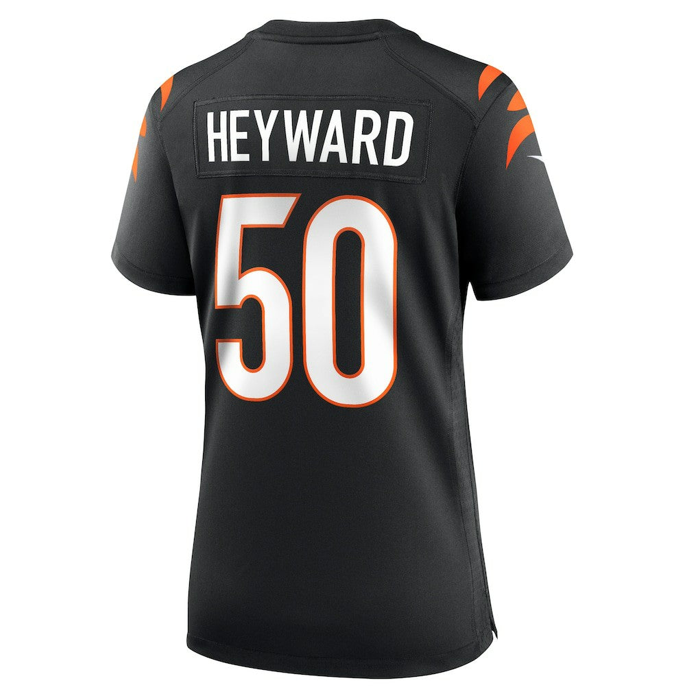 Shaka Heyward Cincinnati Bengals Women's Team Game Jersey - Black - Nike