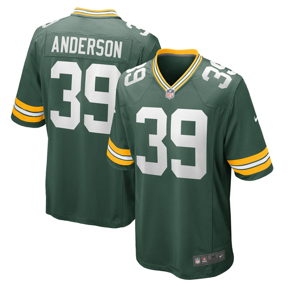 Zayne Anderson Green Bay Packers Team Game Jersey - Green - Nike
