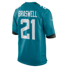 Christian Braswell Jacksonville Jaguars Team Game Jersey - Teal - Nike