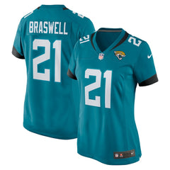 Christian Braswell Jacksonville Jaguars Women's Team Game Jersey - Teal - Nike