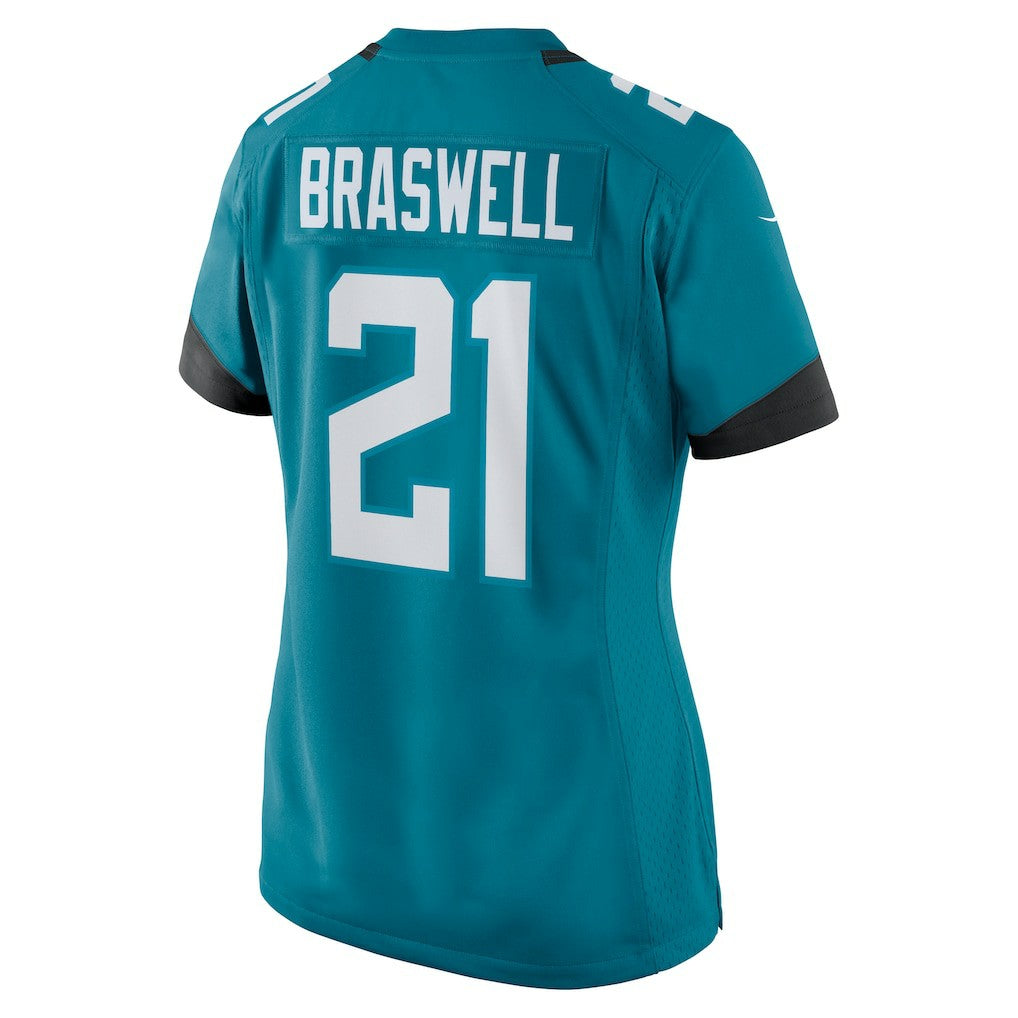 Christian Braswell Jacksonville Jaguars Women's Team Game Jersey - Teal - Nike