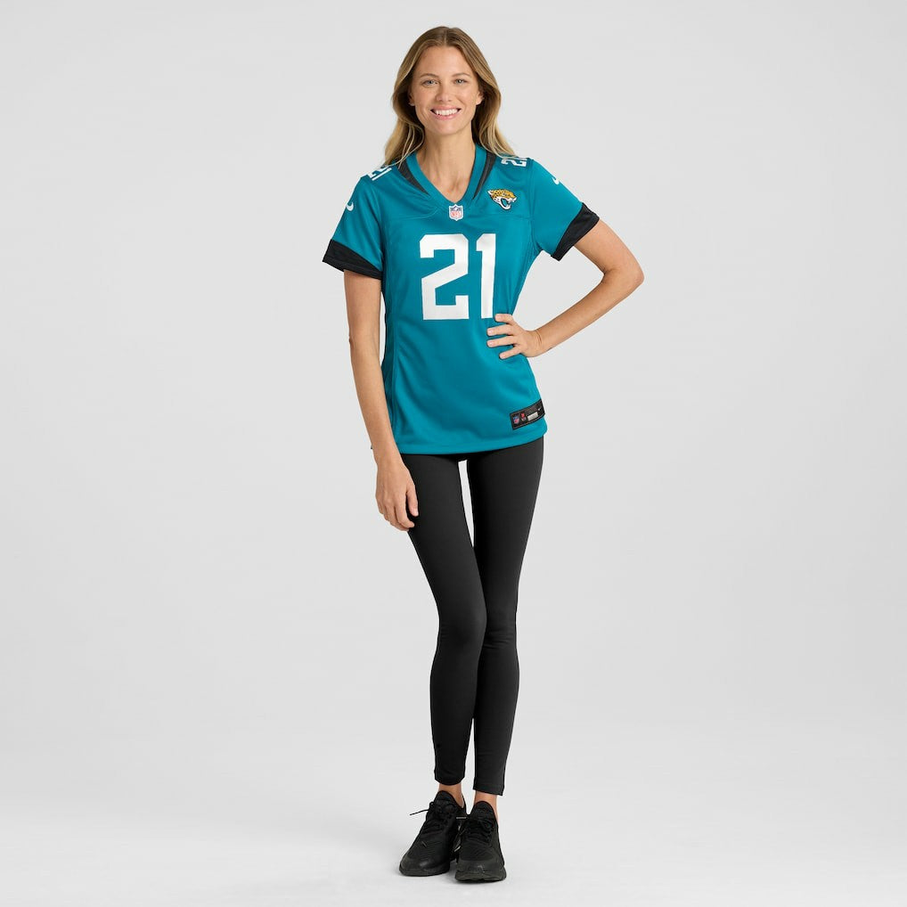 Christian Braswell Jacksonville Jaguars Women's Team Game Jersey - Teal - Nike