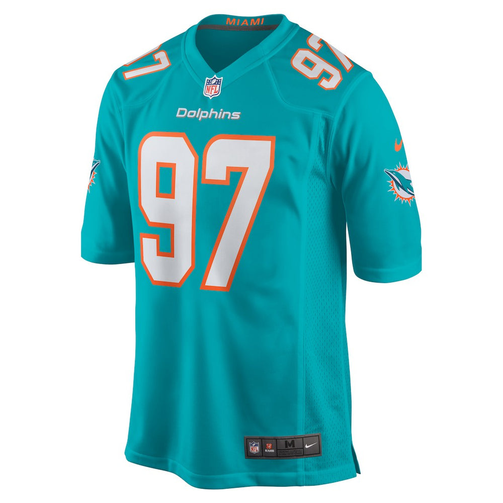 Rashard Lawrence Miami Dolphins Team Game Jersey - Aqua - Nike