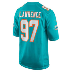 Rashard Lawrence Miami Dolphins Team Game Jersey - Aqua - Nike