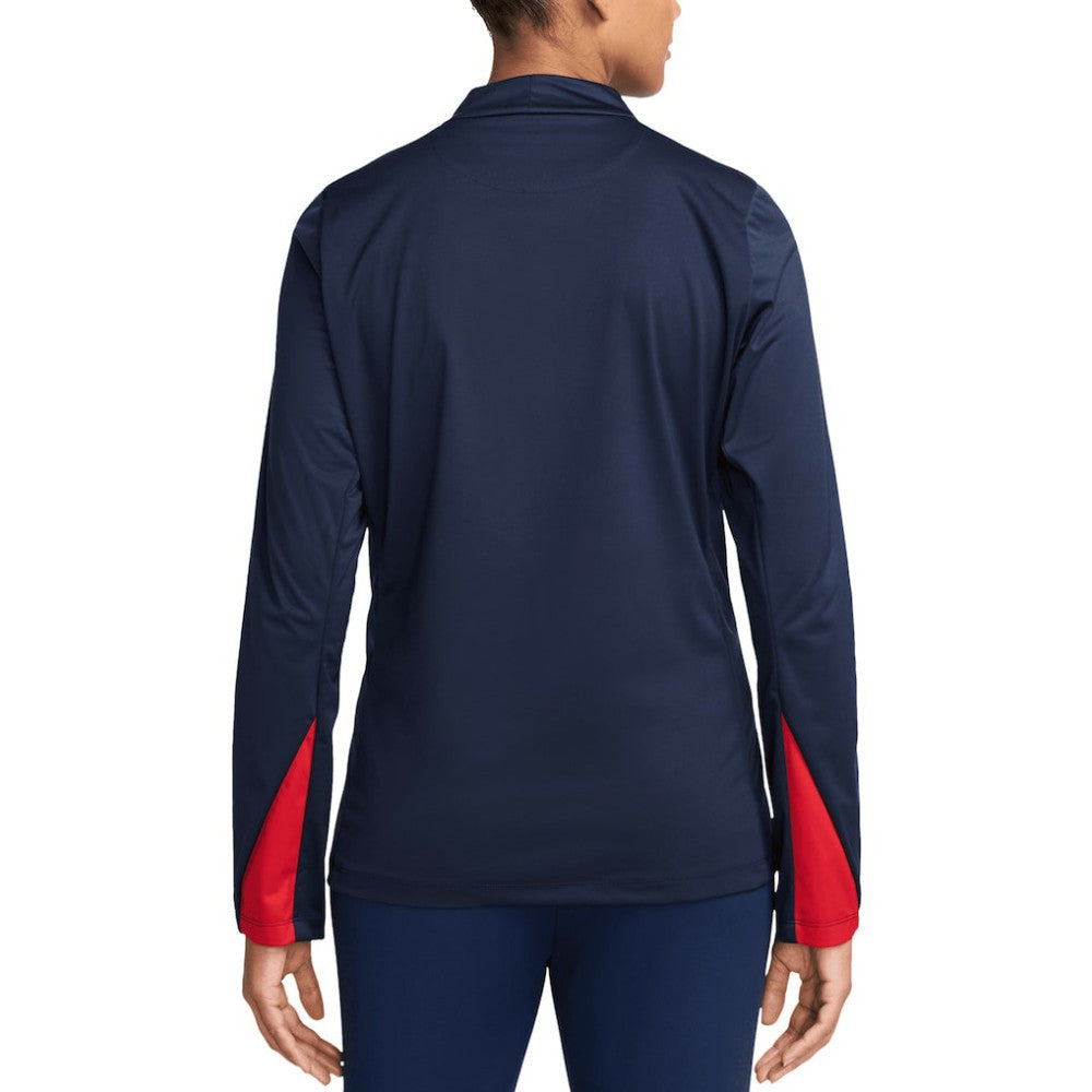 Nike - USMNT Women's 2024 Strike Drill Performance Quarter-Zip Pullover Top - Navy