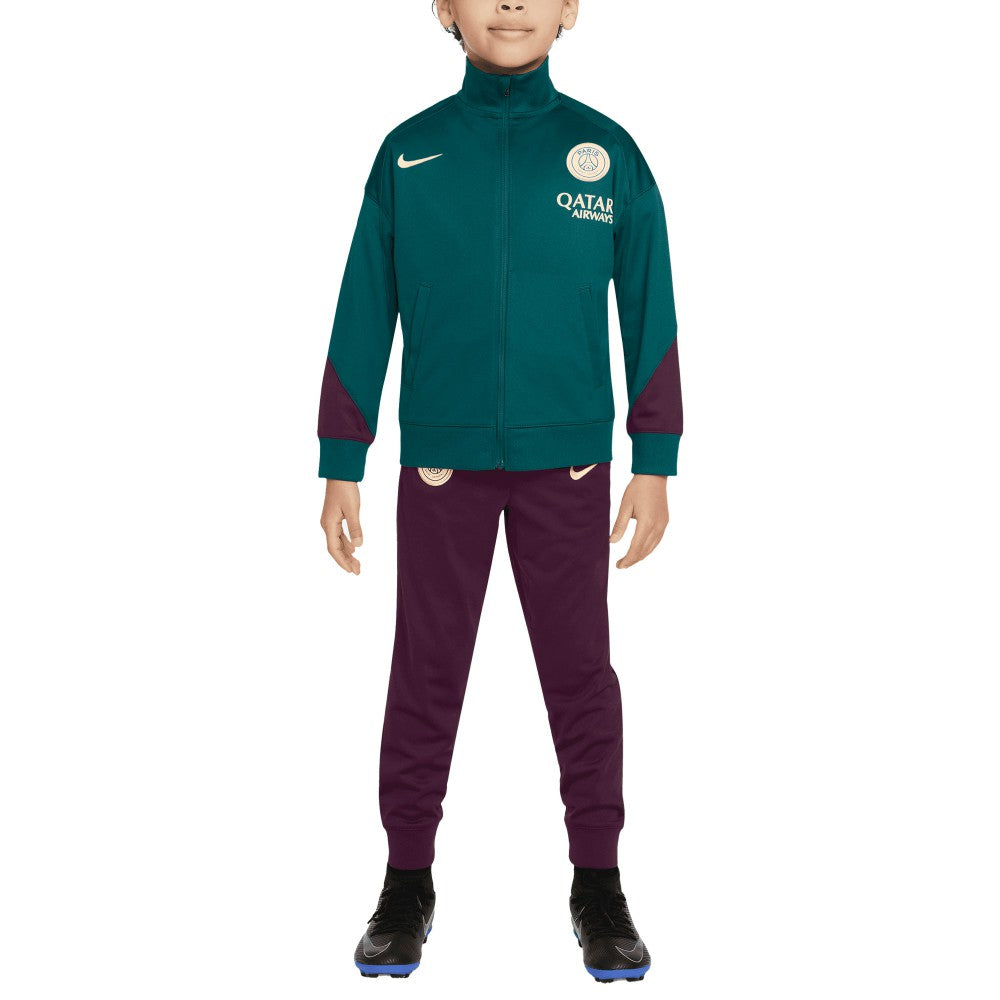 Nike - Paris Saint-Germain Preschool 2024/25 Strike Full-Zip Track Suit - Teal/Burgundy