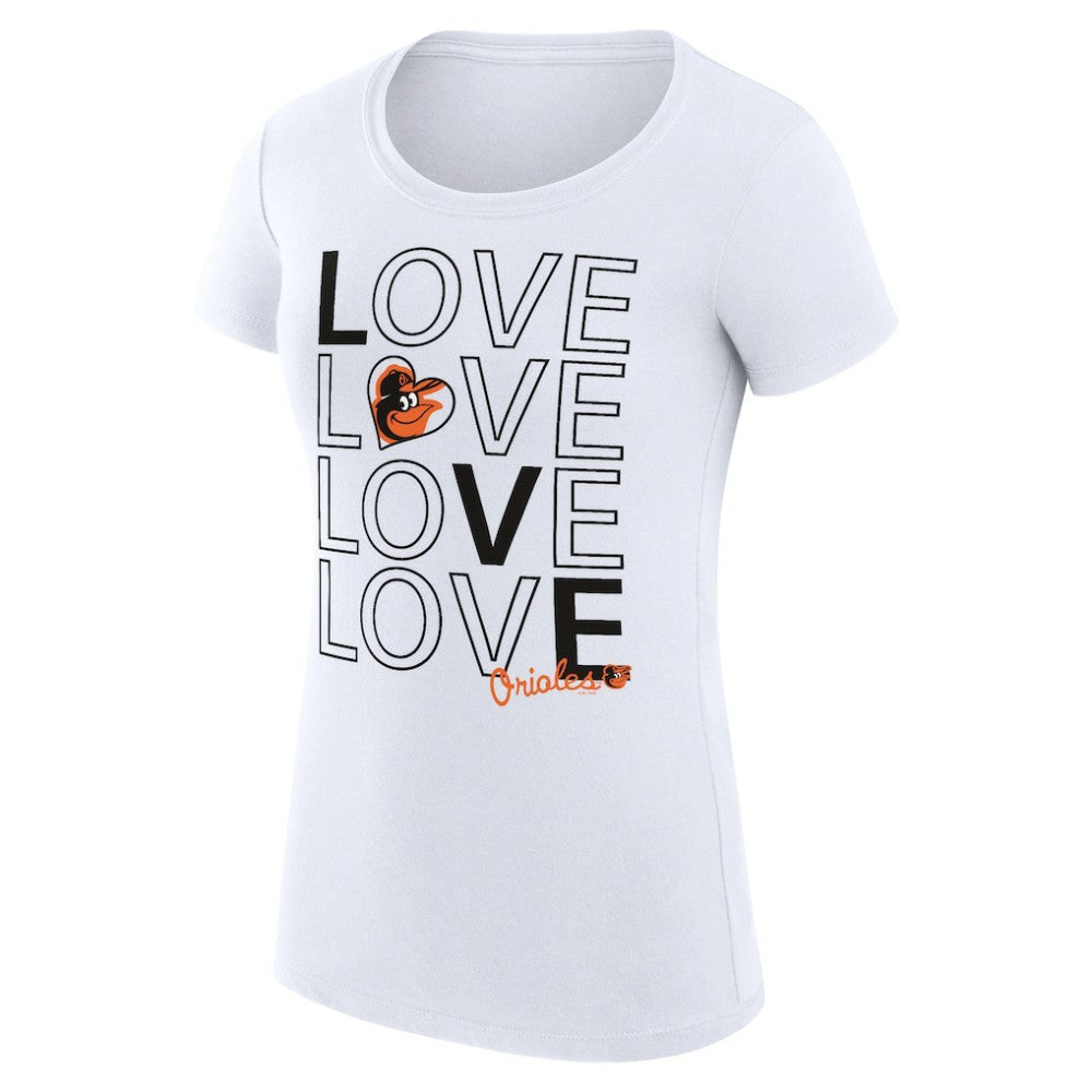 Baltimore Orioles G-III 4Her by Carl Banks Women's Super-Slim Fit Lightweight Love Graphic Team T-Shirt Online