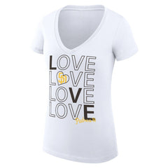 San Diego Padres G-III 4Her by Carl Banks Women's Super-Slim Fit Lightweight Love Graphic Team V-Neck T-Shirt Online
