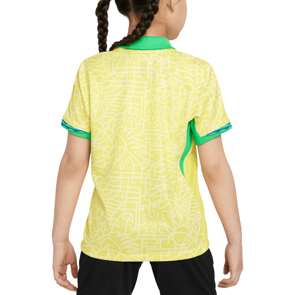 Nike - Brazil National Team Preschool 2024 Home Replica Stadium Jersey - Yellow