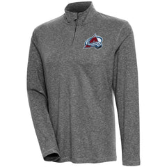 Colorado Avalanche Antigua Women's Confront Quarter-Zip Pullover Top - Heather Black | NHL near me