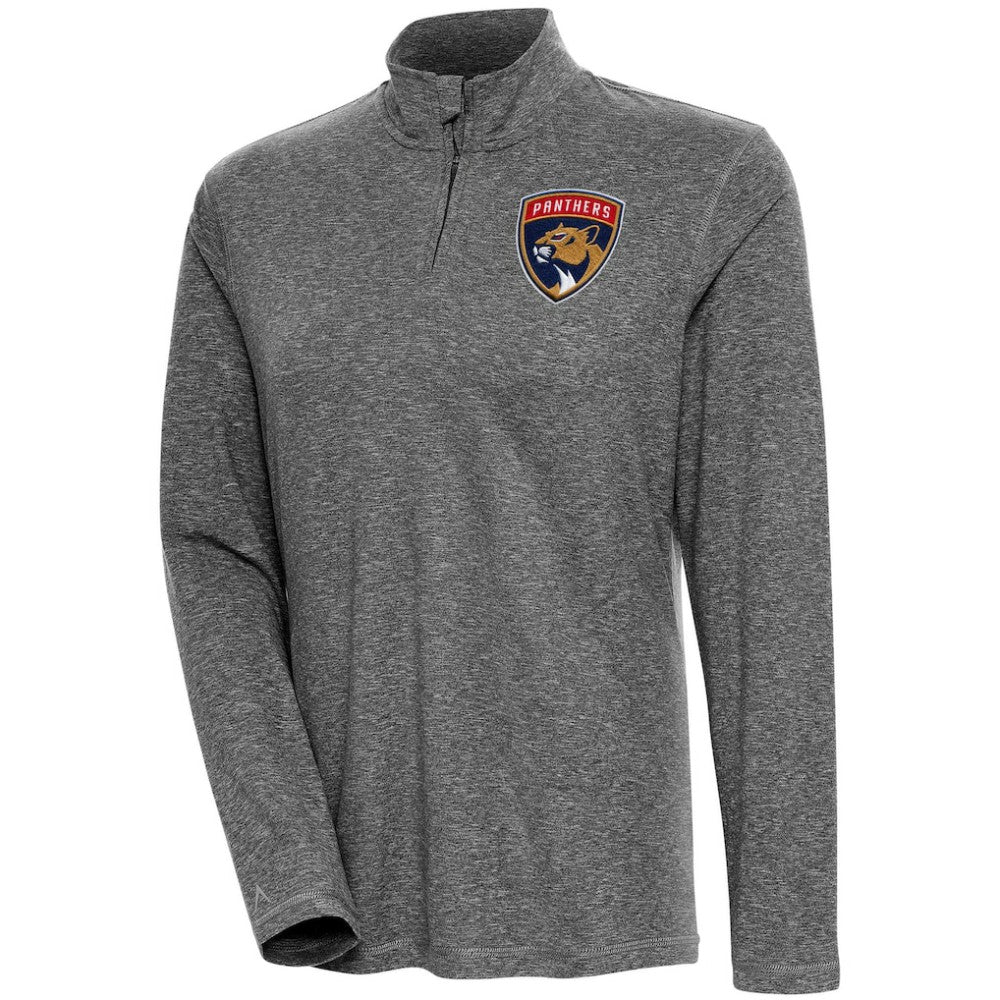 Florida Panthers Antigua Women's Confront Quarter-Zip Pullover Top - Heather Black | NHL near me