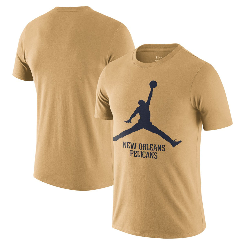Nike New Orleans Pelicans Essential Jumpman T-Shirt Gold