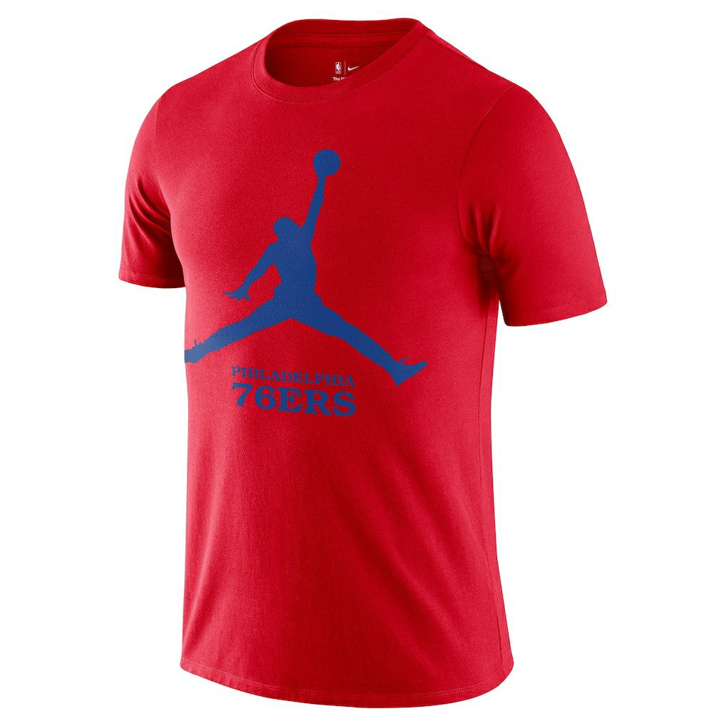 Nike Philadelphia 76ers Essential Jumpman T-Shirt Red