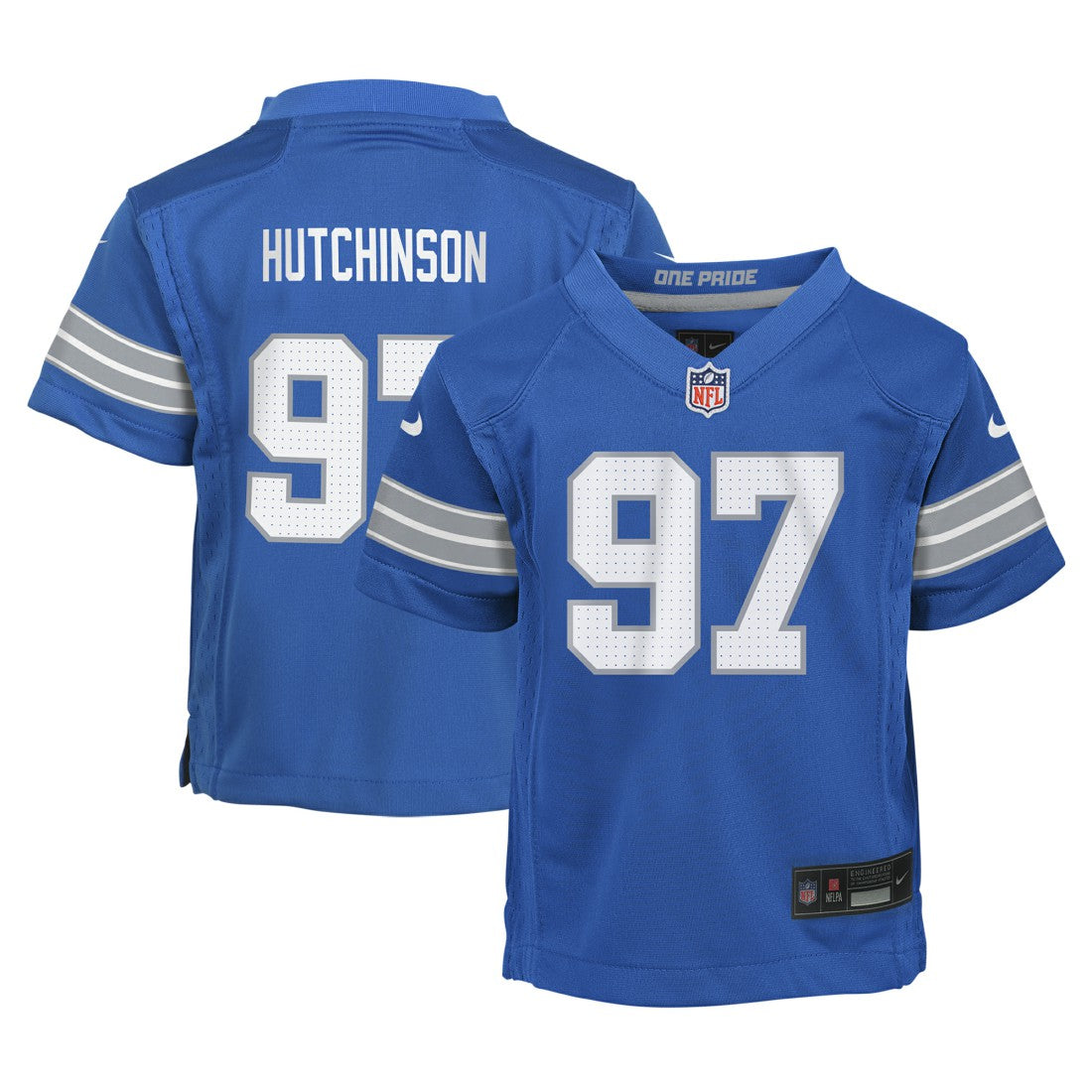 Aidan Hutchinson Detroit Lions Preschool Player Game Jersey - Blue - Nike