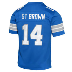 Amon-Ra St. Brown Detroit Lions Youth Game Jersey - Blue - Nike