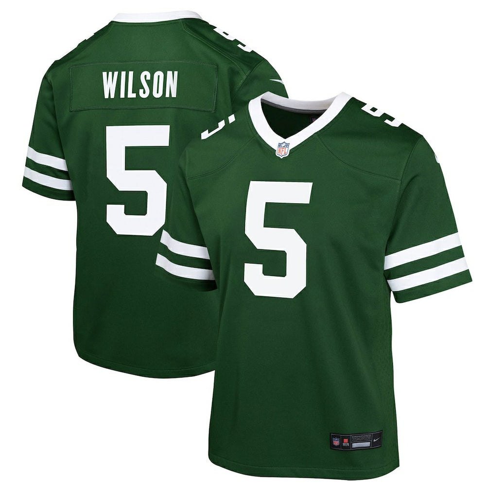 Garrett Wilson New York Jets Youth Game Jersey - Green - Nike