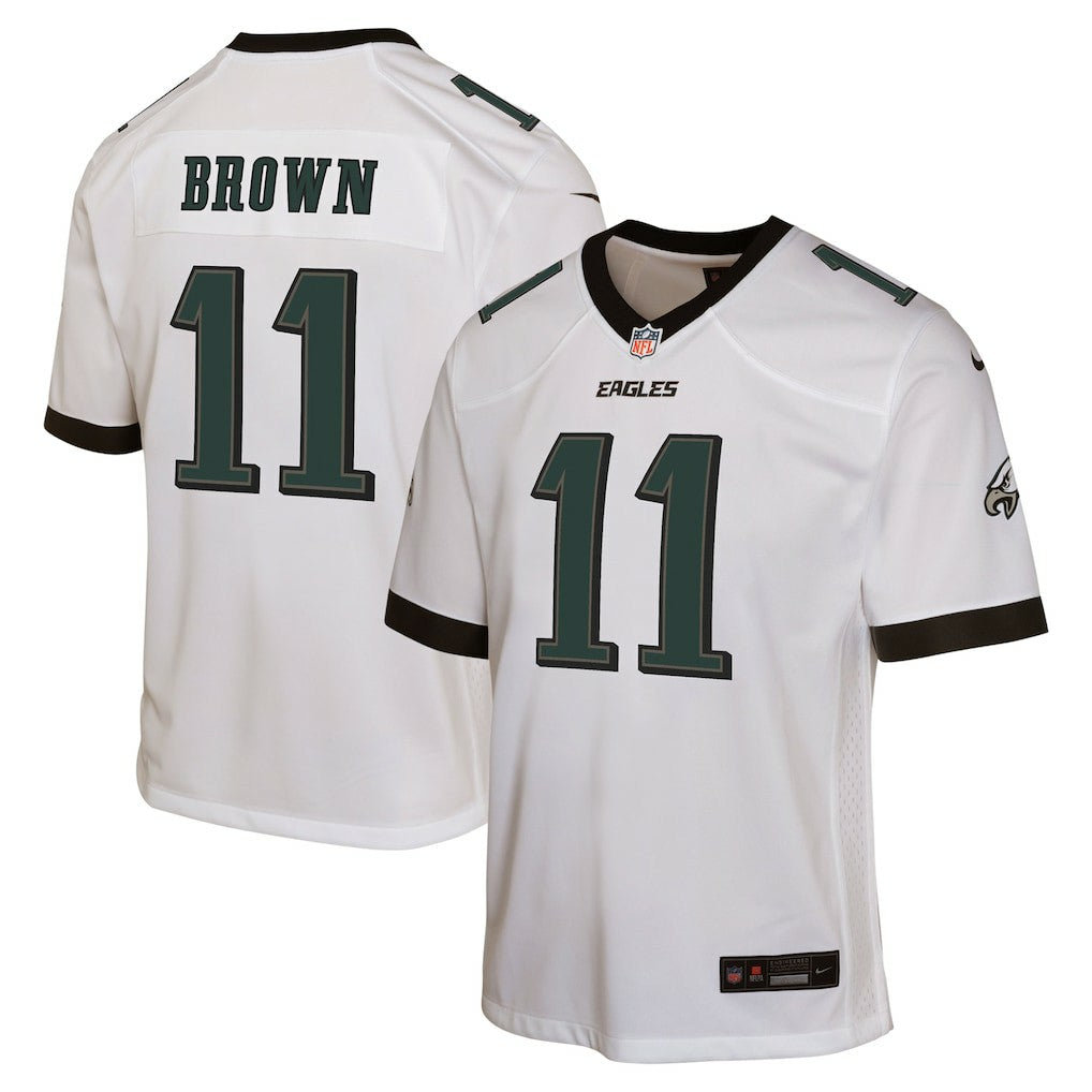 A.J. Brown Philadelphia Eagles Youth Game Jersey - White - Nike