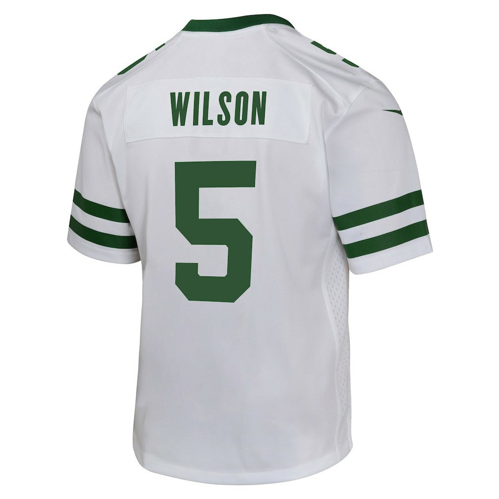 Garrett Wilson New York Jets Youth Game Jersey - White - Nike