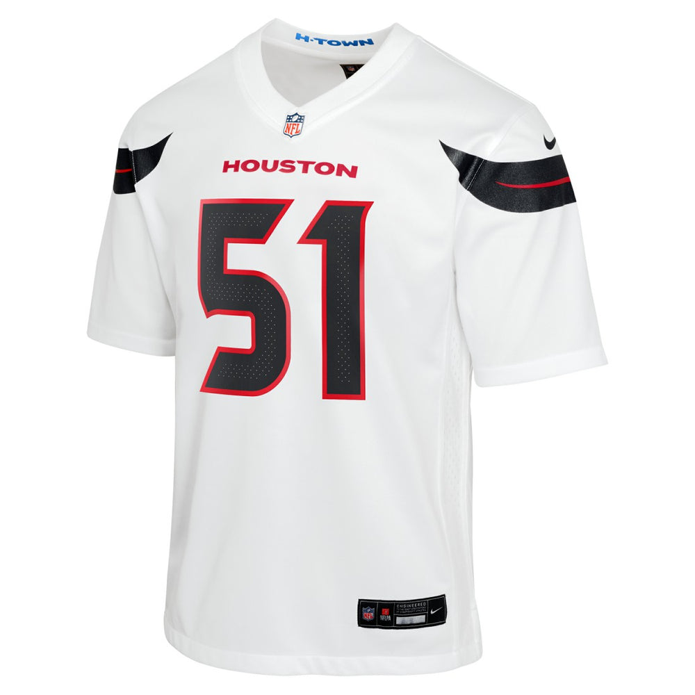Will Anderson Jr. Houston Texans Youth Game Jersey - White - Nike