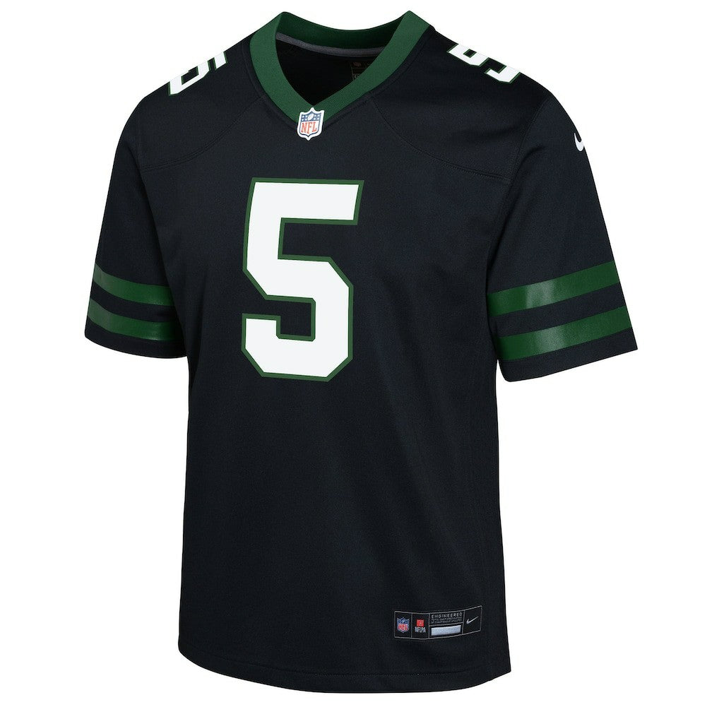 Garrett Wilson New York Jets Youth Game Jersey - Black - Nike