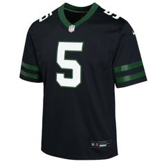 Garrett Wilson New York Jets Youth Game Jersey - Black - Nike