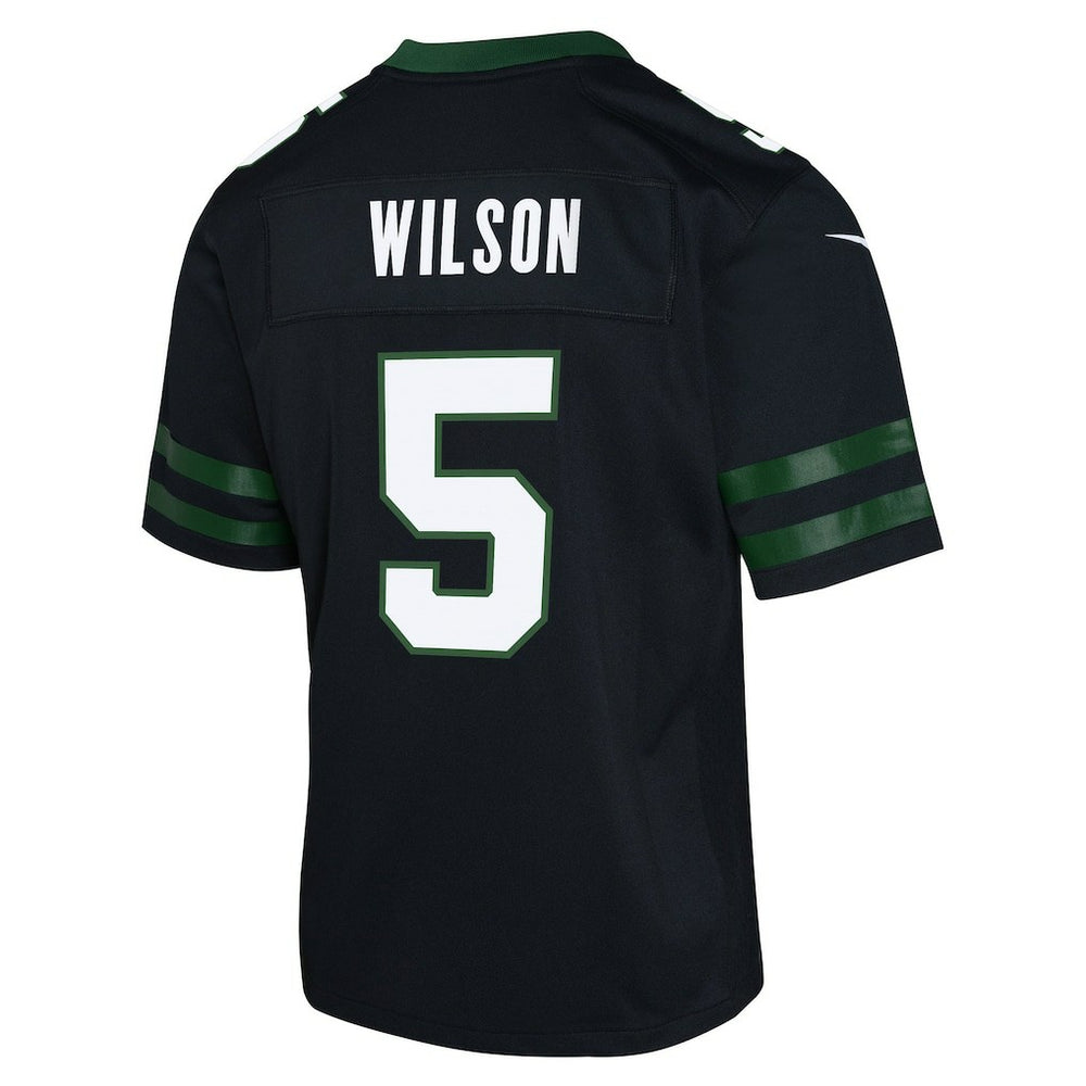 Garrett Wilson New York Jets Youth Game Jersey - Black - Nike