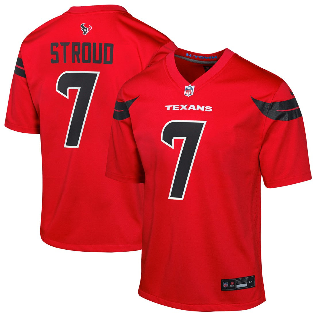 C.J. Stroud Houston Texans Youth Game Jersey - Red - Nike