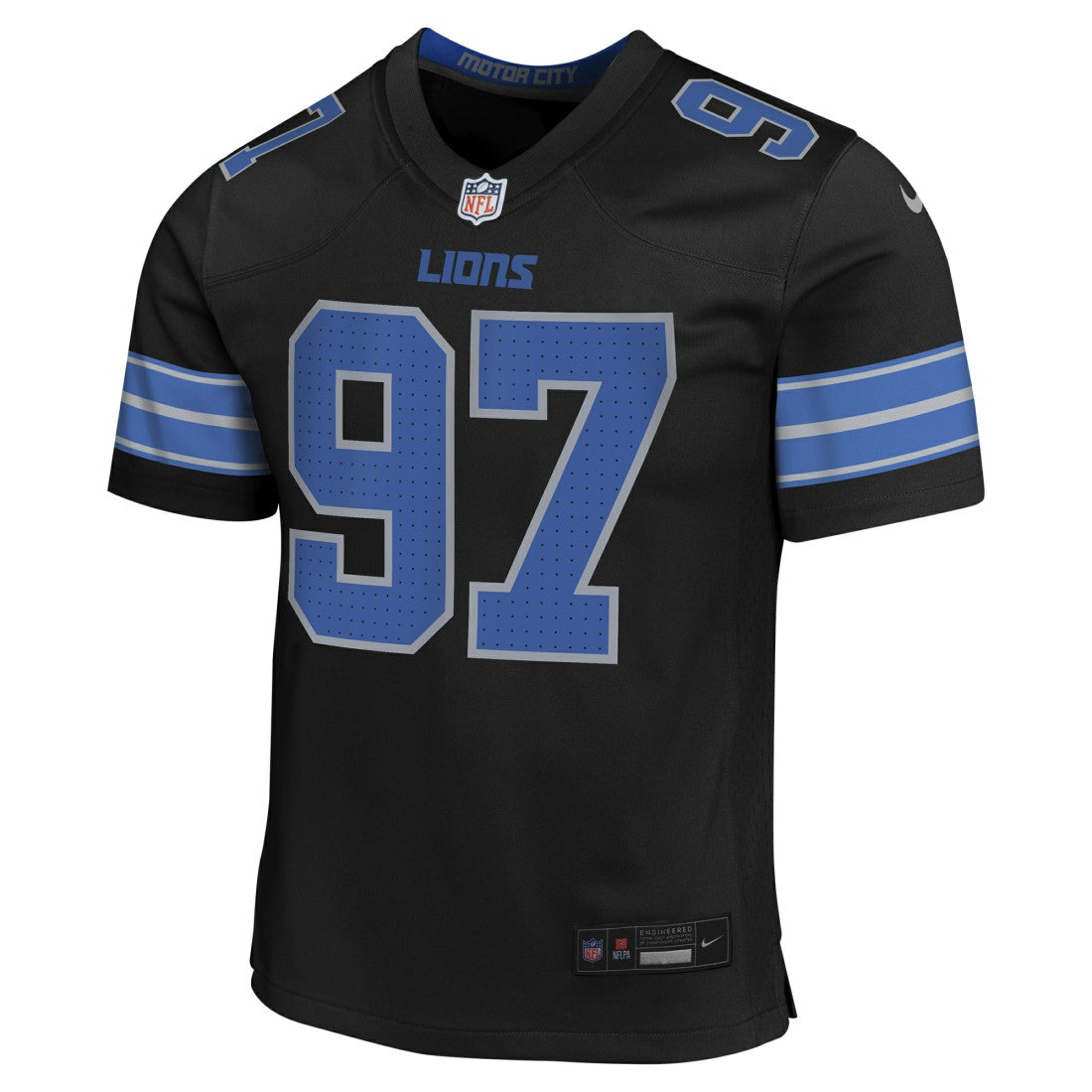 Aidan Hutchinson Detroit Lions Youth Game Jersey - Black - Nike