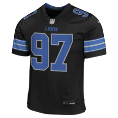 Aidan Hutchinson Detroit Lions Youth Game Jersey - Black - Nike