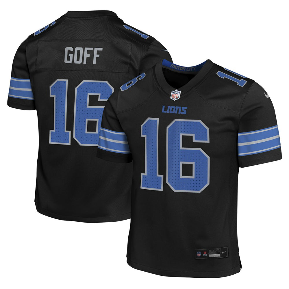 Jared Goff Detroit Lions Youth Game Jersey - Black - Nike