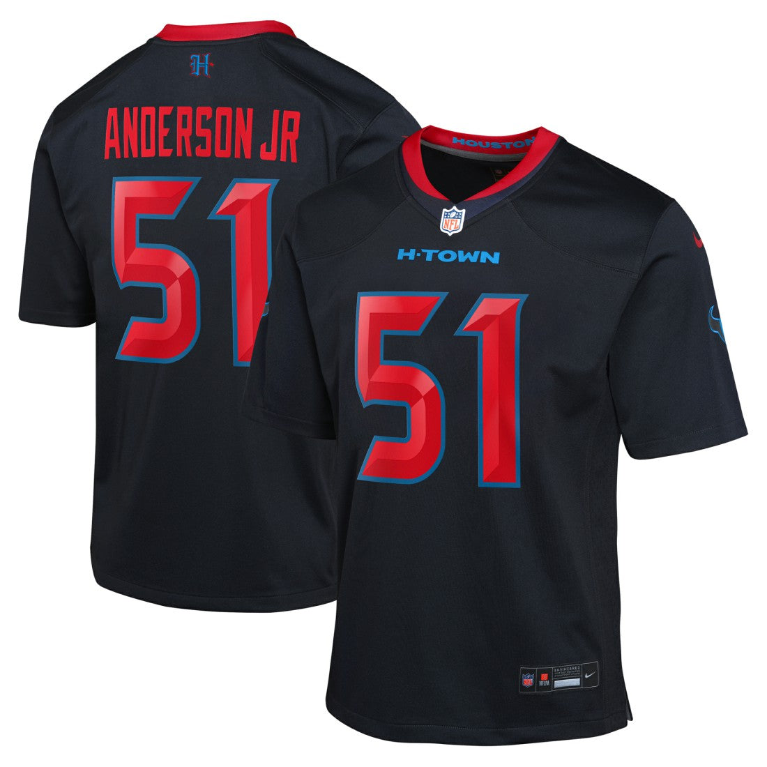 Will Anderson Jr. Houston Texans Youth Game Jersey - Navy - Nike
