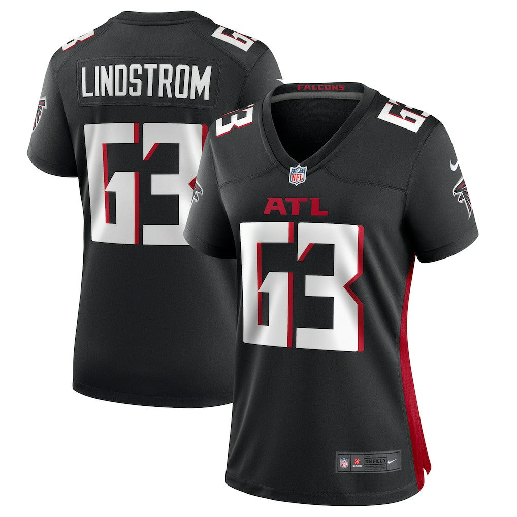 Chris Lindstrom Atlanta Falcons Women's Team Game Jersey - Black - Nike