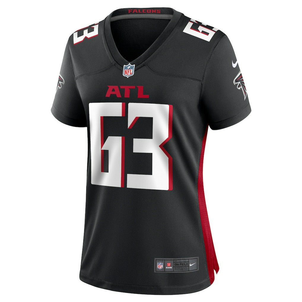 Chris Lindstrom Atlanta Falcons Women's Team Game Jersey - Black - Nike