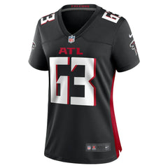 Chris Lindstrom Atlanta Falcons Women's Team Game Jersey - Black - Nike