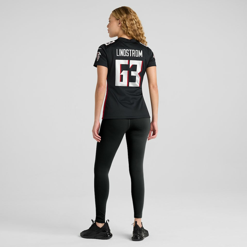Chris Lindstrom Atlanta Falcons Women's Team Game Jersey - Black - Nike