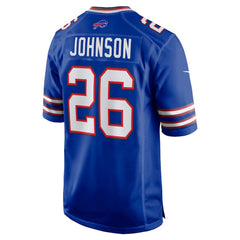 Ty Johnson Buffalo Bills Team Game Jersey - Royal - Nike