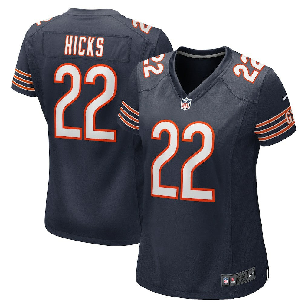Elijah Hicks Chicago Bears Women's Team Game Jersey - Navy - Nike