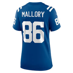 Will Mallory Indianapolis Colts Women's Team Game Jersey - Royal - Nike