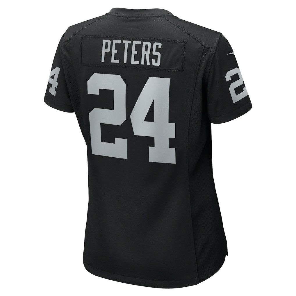 Marcus Peters Las Vegas Raiders Women's Team Game Jersey - Black - Nike