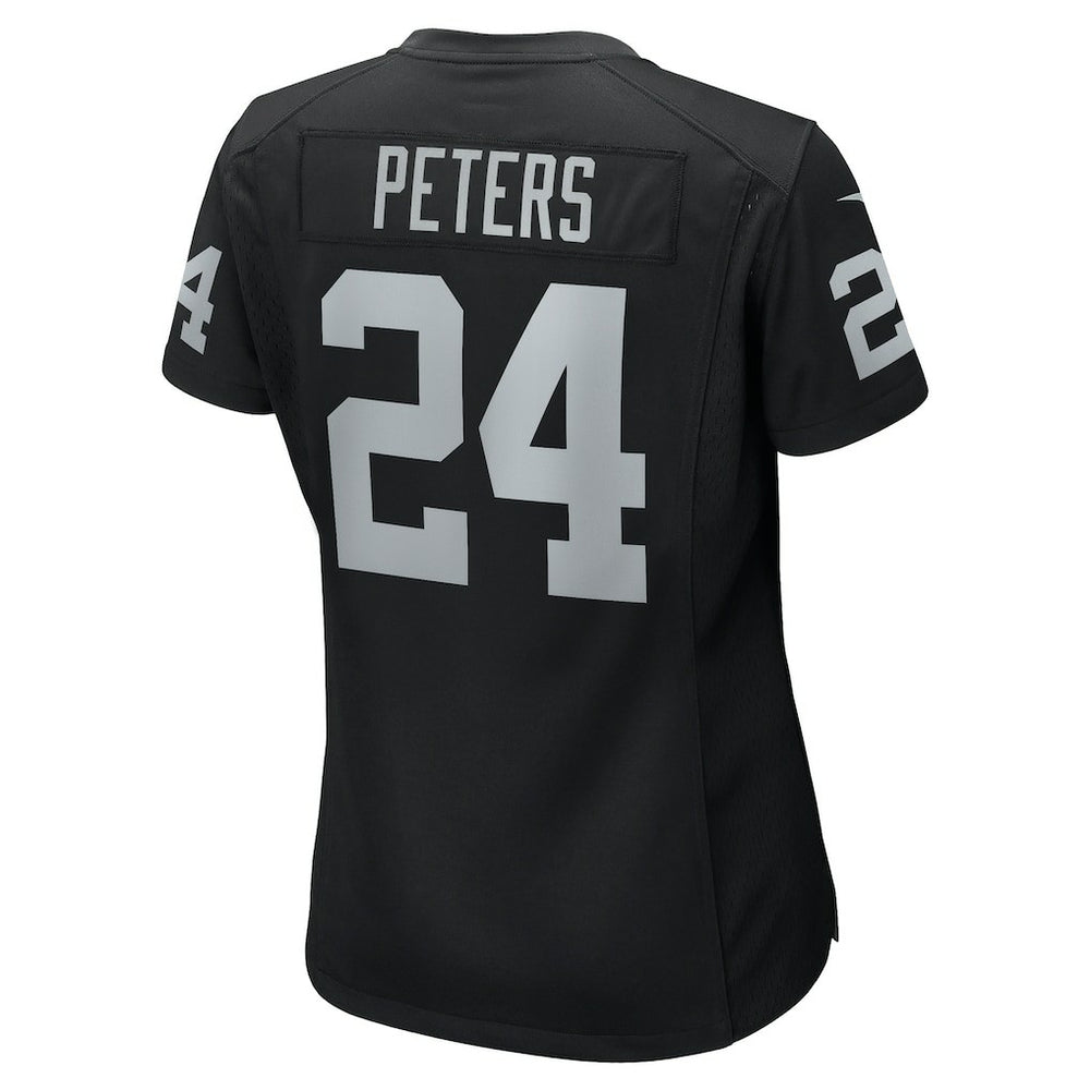 Marcus Peters Las Vegas Raiders Women's Team Game Jersey - Black - Nike