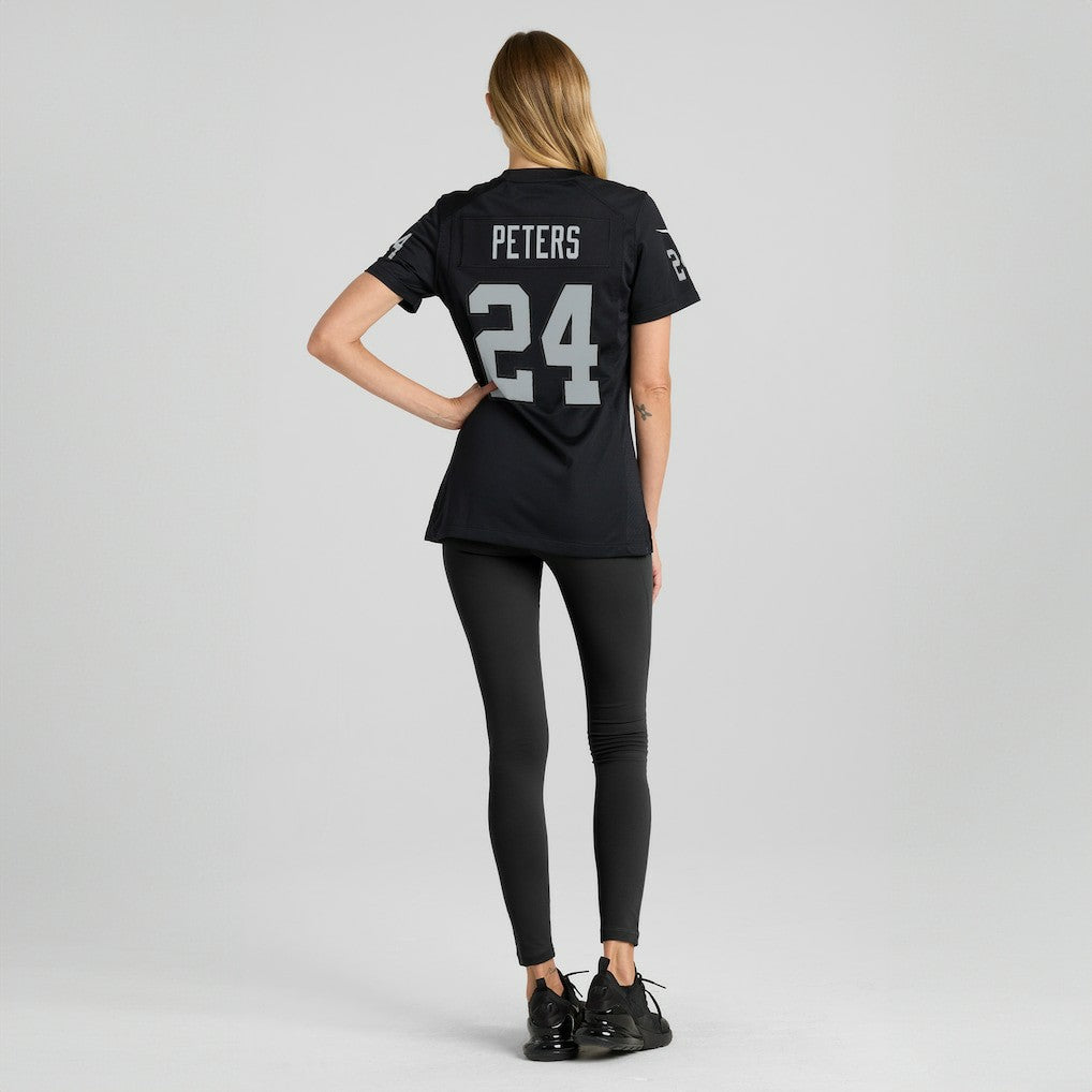Marcus Peters Las Vegas Raiders Women's Team Game Jersey - Black - Nike