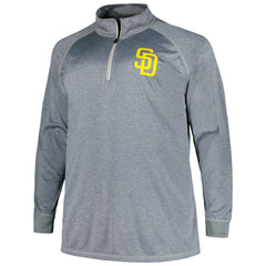 San Diego Padres Profile Big & Tall Raglan Quarter-Zip Top Discount