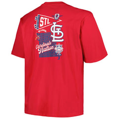 St. Louis Cardinals Profile Big & Tall Split Zone T-Shirt Sale