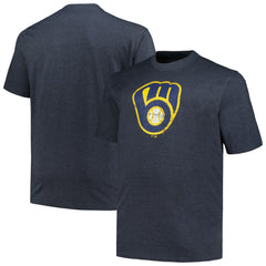 Milwaukee Brewers Profile Big & Tall Weathered Logo T-Shirt Sale