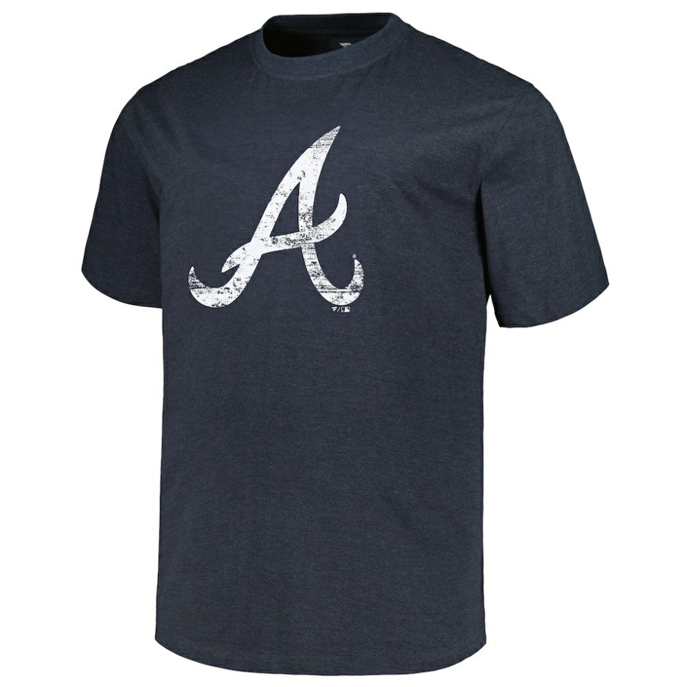 Atlanta Braves Profile Big & Tall Weathered Logo T-Shirt Discount